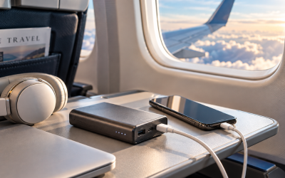 Powerbank im Flugzeug