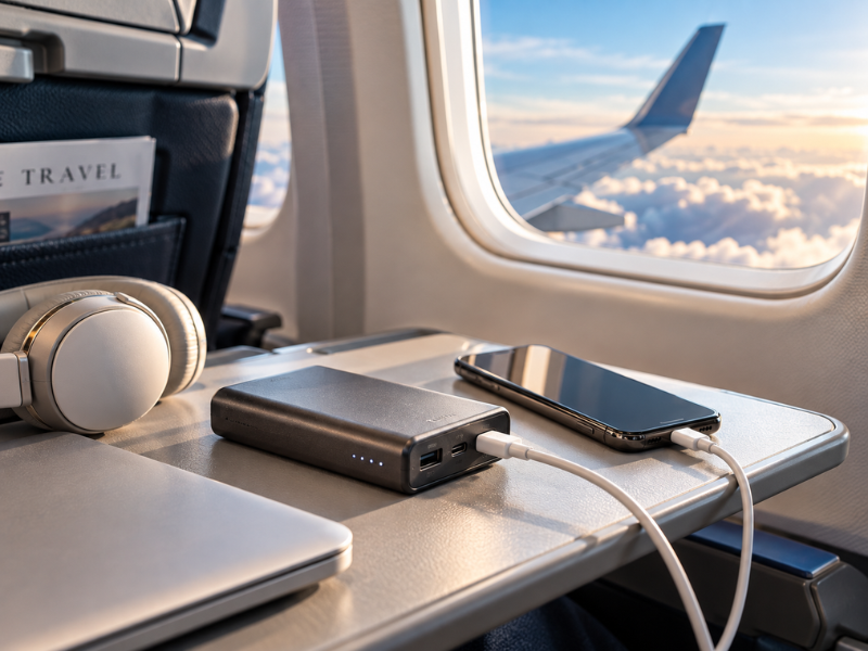 Powerbank Flugzeug