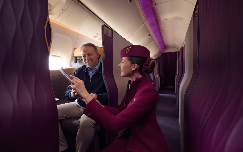 Q Suite Qatar Airways