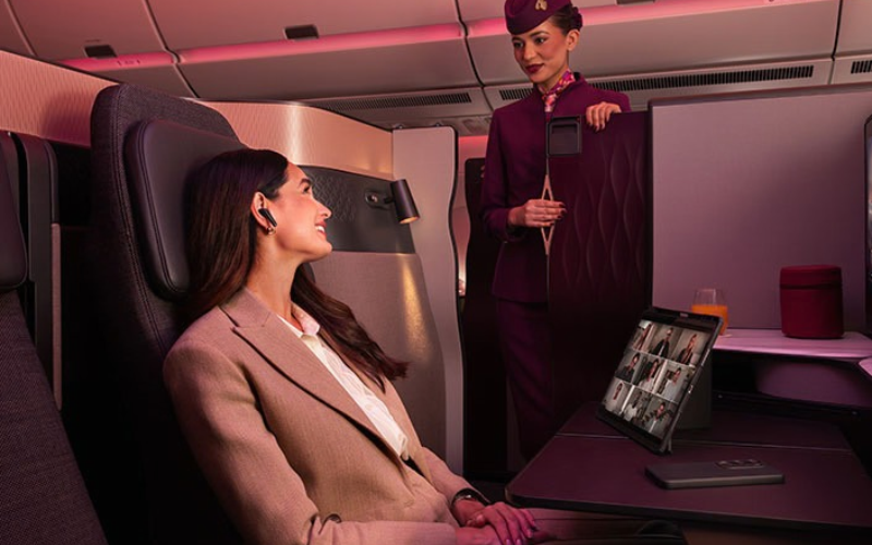 Qatar Woman Business Cabin